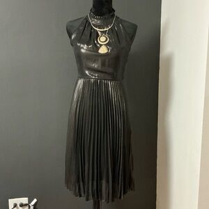 Elegant Black Halter Dress